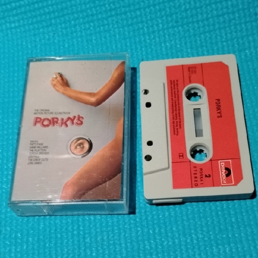 Porky's Soundtrack Cassette Tape Vintage 80s Sex Comedy Movie Rare Polydor PORK4